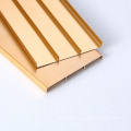 Decorative Champagne Baseboard Covers Clips Flexible Metal Wall 60mm